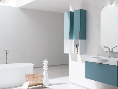 Mobile da Bagno in laccato sabbiato B201 BD014 di Compab