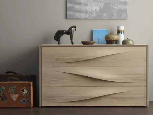 Comò Fontana di design in legno di Napol