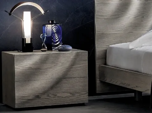 Comodino in legno di design H2O di Napol