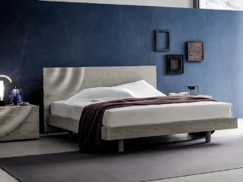 Letto matrimoniale design con testiera H2O di Napol