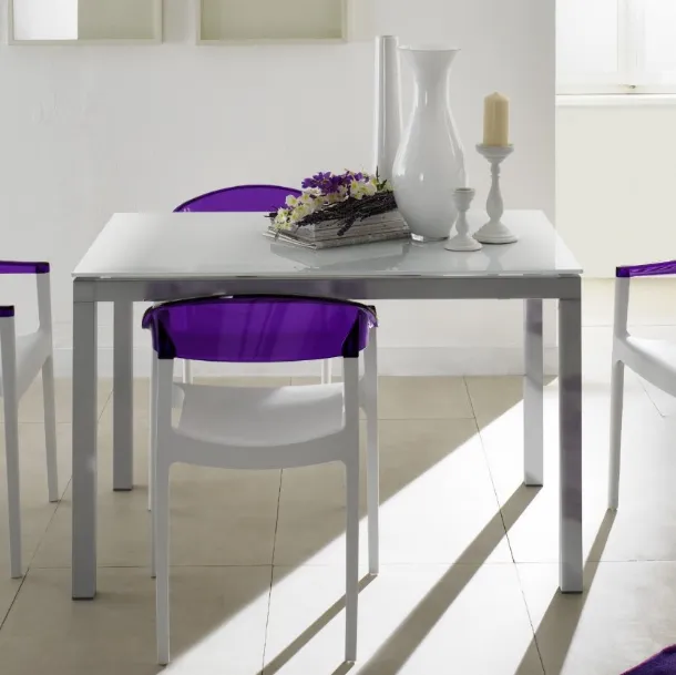 Sedia in plastica bicolore Milly di Eurosedia