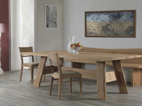 Tavolo Zagabria in legno di Pizzolato