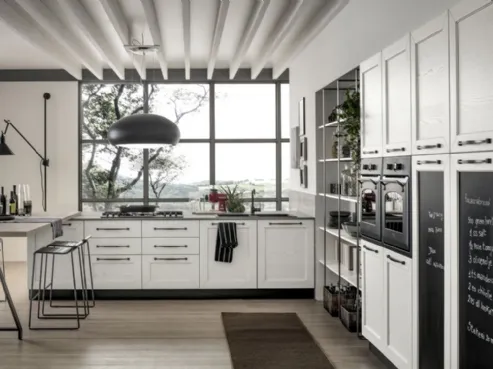 Cucina moderna ad angolo con penisola Kalì di Arrex
