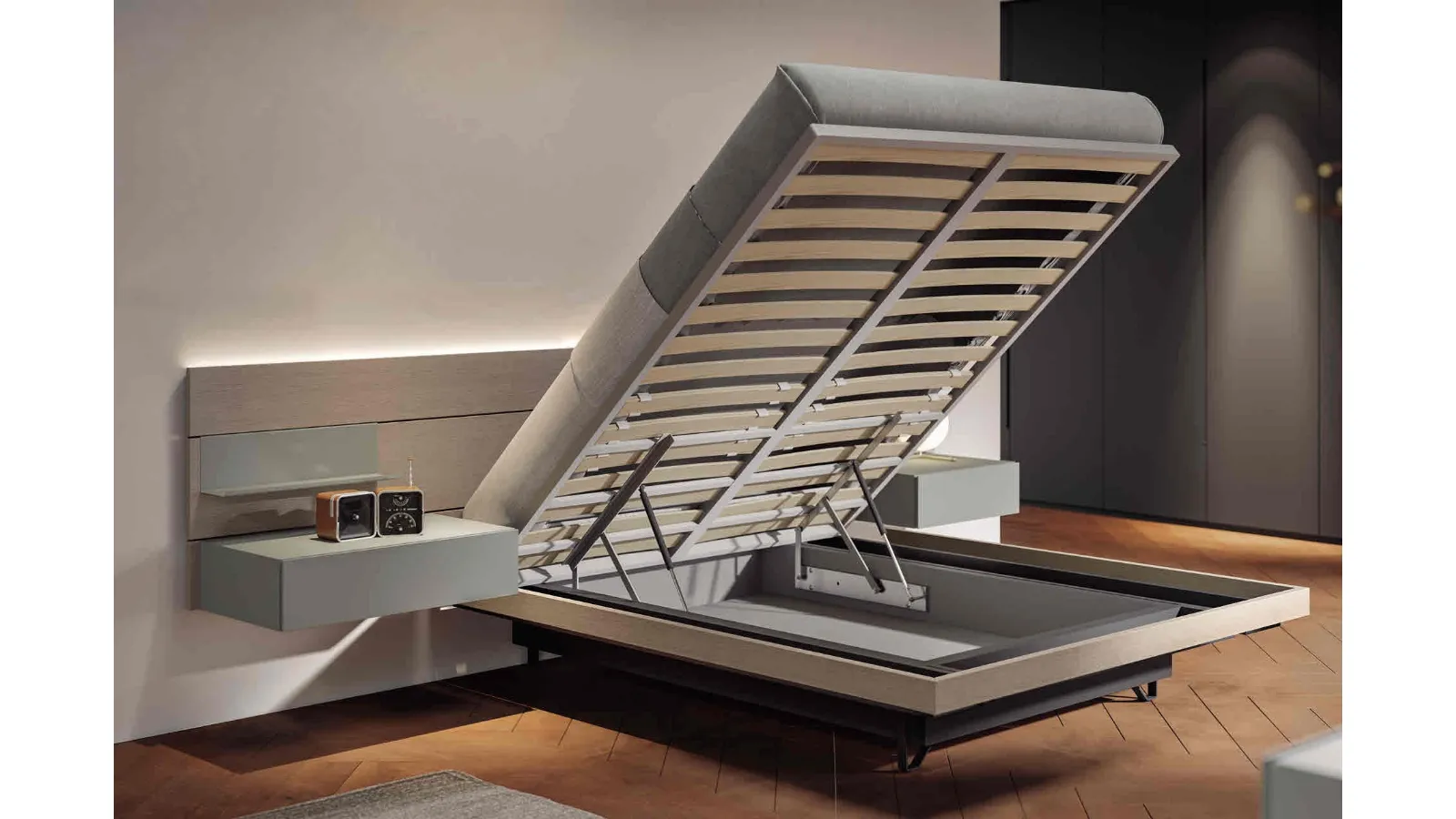 Letto 911 con box contenitore di Veneran