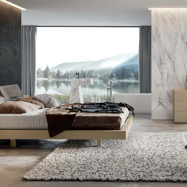 Letto Venus con box contenitore di Veneran