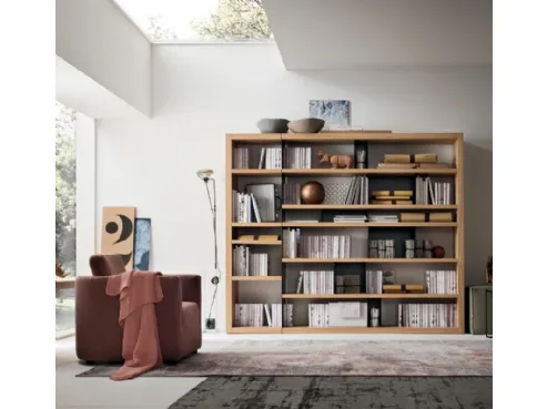 Libreria Kora in legno e metallo di Maronese Acf