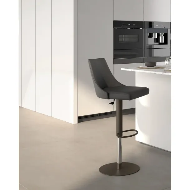 Sgabello in ecopelle Flick di Easyline