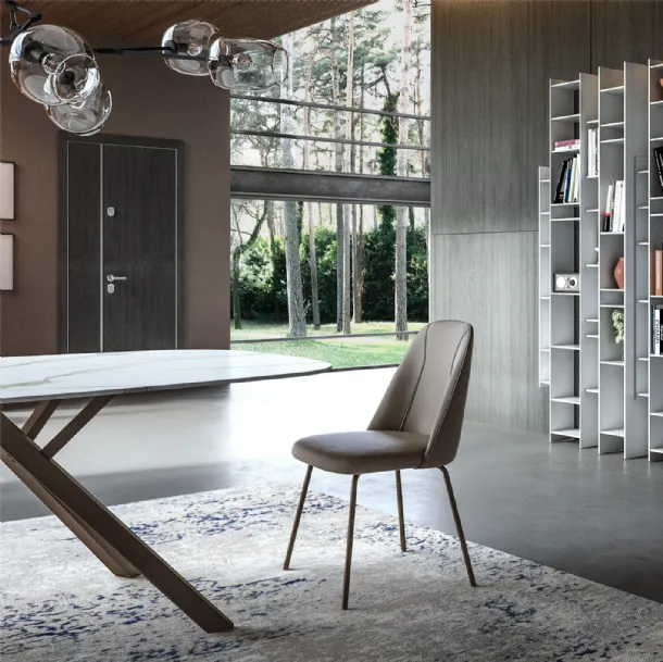 Sedia in ecopelle Jois di Easyline