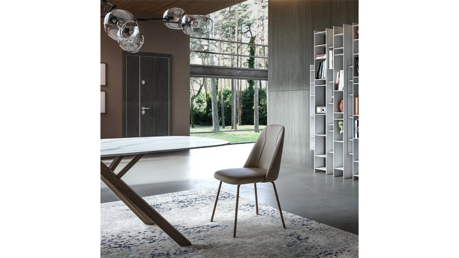 Sedia in ecopelle Jois di Easyline