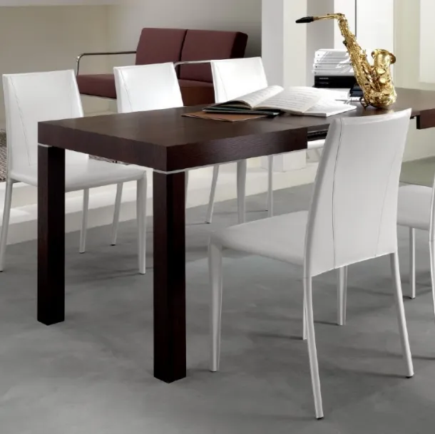 Tavolo allungabile in legno e laminato Sirio di Eurosedia