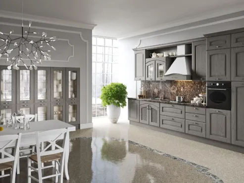 Cucina shabby chic in legno venato Trevi 3 di Aran
