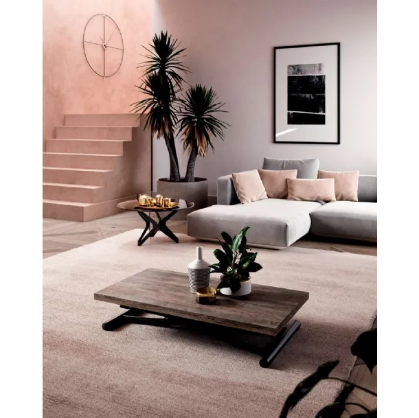 Tavolino trasformabile in eco legno Mondial di Ozzio