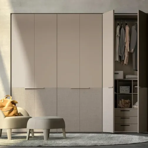 Armadio Atelier a battente con ante bicolore Double di Adok