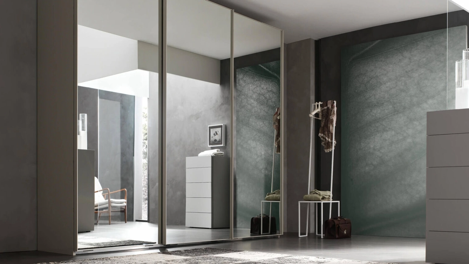 Armadio con anta scorrevole Wall Telaio di Maronese