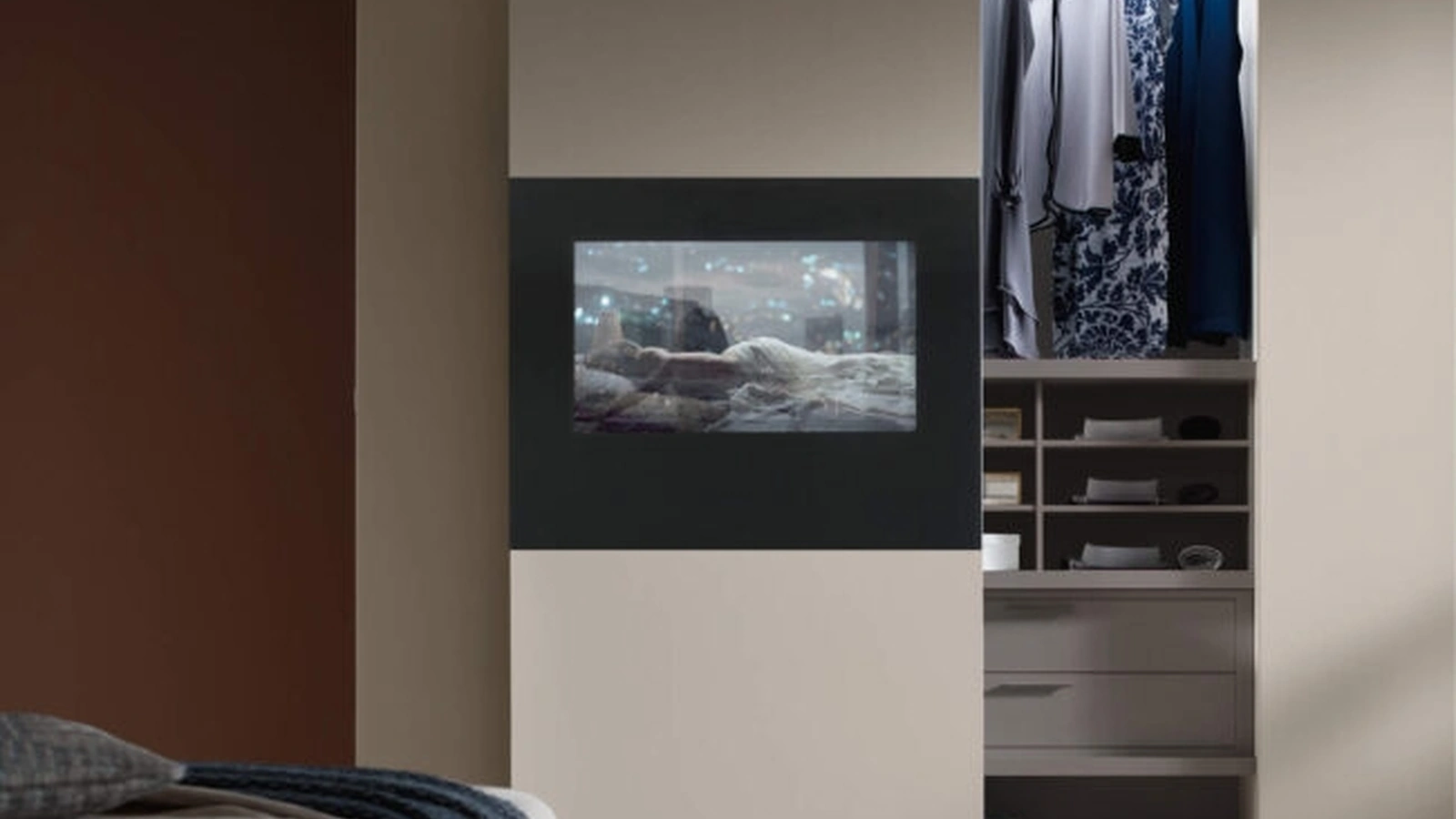 Armadio con TV Wallblog3 di Maronese