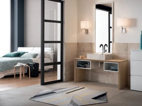 Mobile bagno in legno e laccato lucido INK PRESTIGE NK 35 di Compab