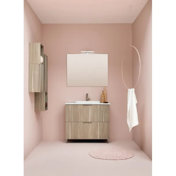 Mobile Bagno da appoggio in melaminico UPDATE UP002 di Compab