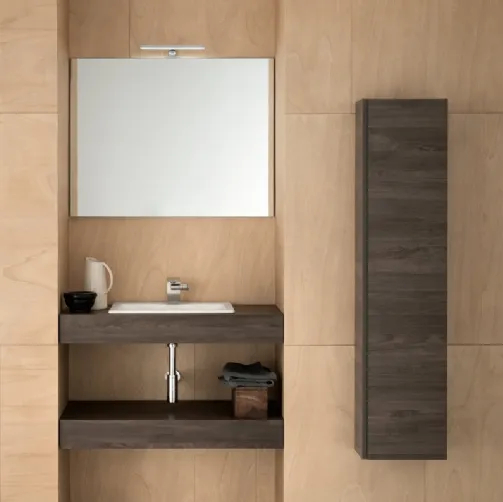 Mobile da Bagno in legno eastwood con lavabo in ceramica UPDATE UP019 di Compab