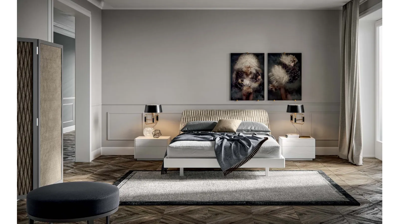 Letto con trama romboidale Brand di Veneran