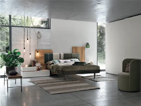 Letto matrimoniale Diagonal di Tomasella