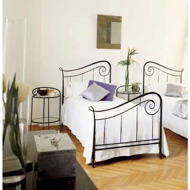 Letto singolo in ferro con pedaliera Holiday di Barel