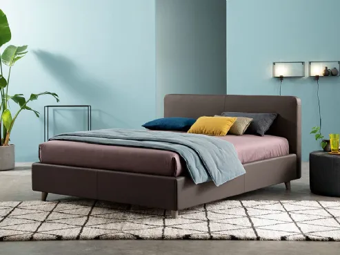 Letto in pelle imbottito Master plus di V&Nice