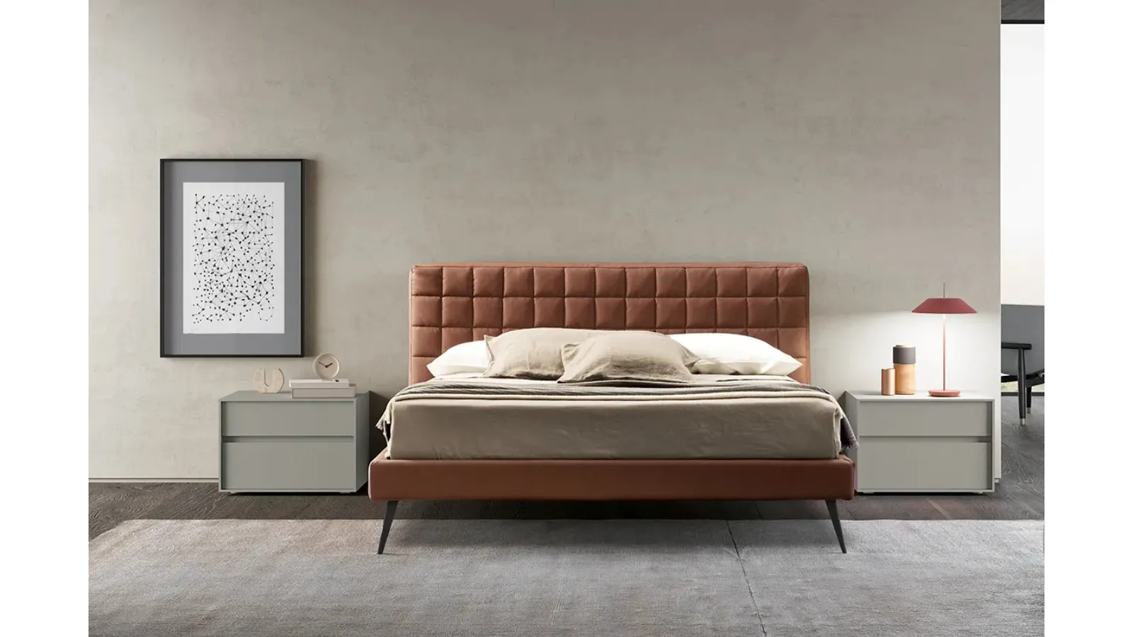 Letto Rubik in Ecopelle di Adok