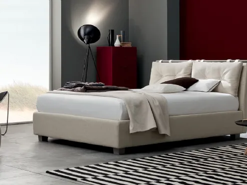 Letto con cuscini testiera rimovibili Spencer di V&Nice