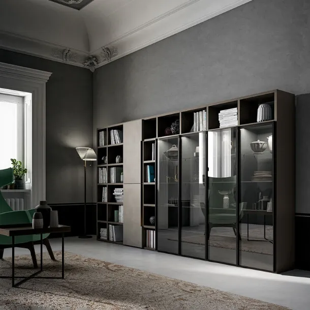 Libreria Speed Up con vetrinette di Dall'Agnese