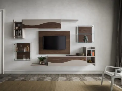 Mobile a boiserie in legno Mobile Porta TV 903 di Napol Arredamenti