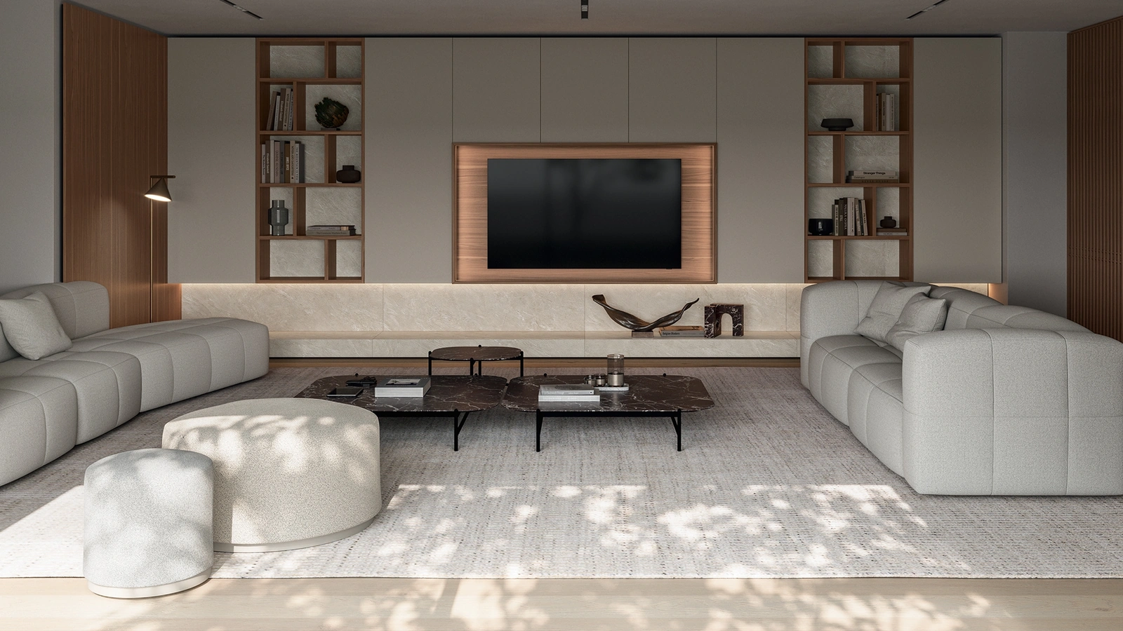 Parete Attrezzata Speed in Laccato e Gres di Dall'Agnese