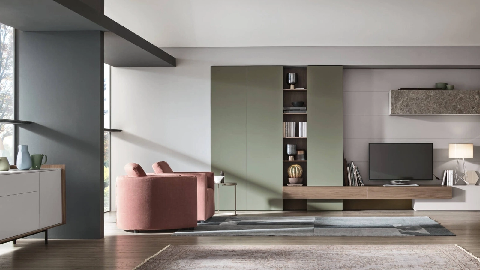 Parete Attrezzata Unix Comp SU2114 di Maronese