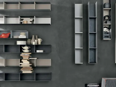 Pensili delicati e lineari dal design avveniristico Raster di Tomasella