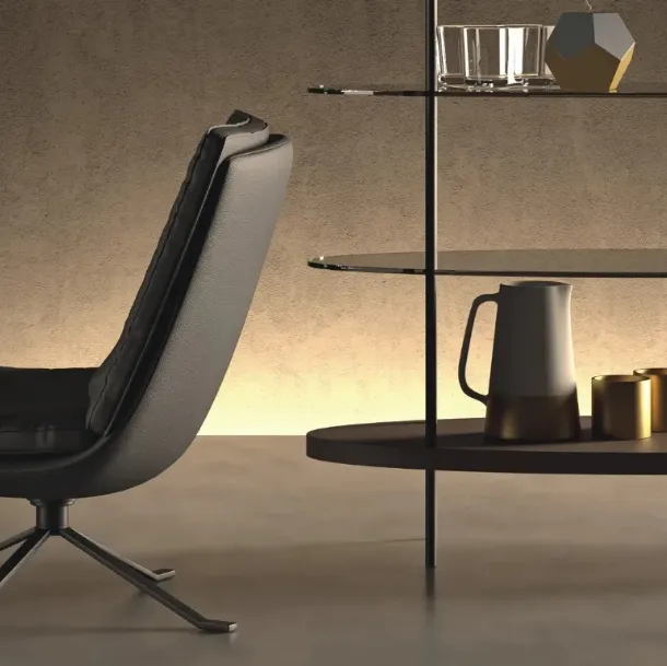 Poltroncina in pelle Kelly di Doimo Salotti