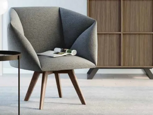 Poltroncina in tessuto Jessica di Doimo Salotti