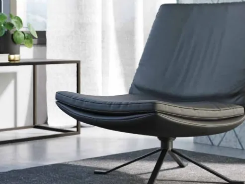 Poltroncina Kelly in pelle di Doimo Salotti