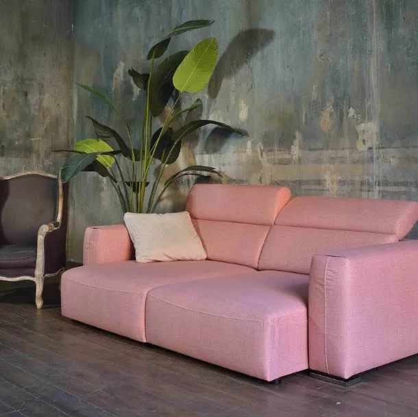 Divano con ampie sedute scorrevoli e schienale regolabile Long Island di Family Bedding