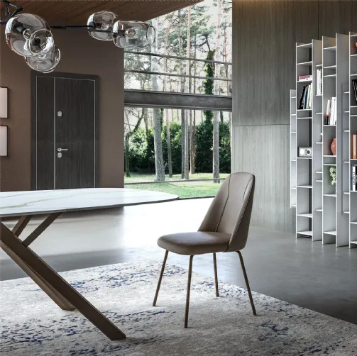 Sedia in ecopelle Jois di Easyline