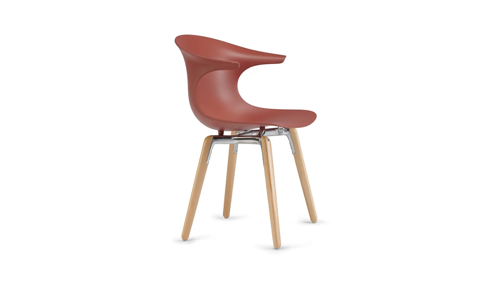 Sedia Loop Mono Wooden Legs di Infiniti
