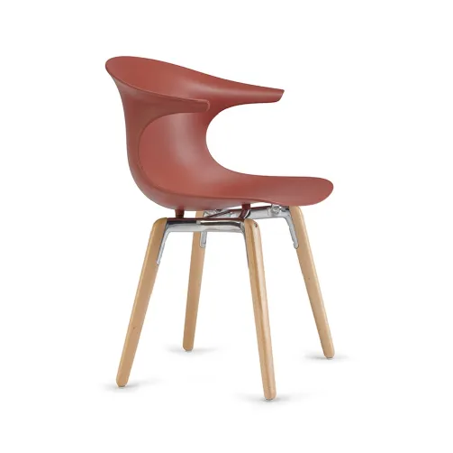 Sedia Loop Mono Wooden Legs di Infiniti