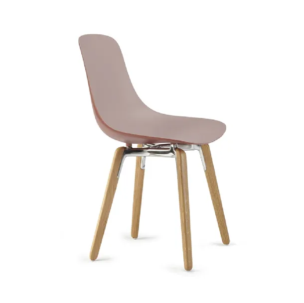 Sedia Pure Loop Binuance Wooden Legs di Infiniti