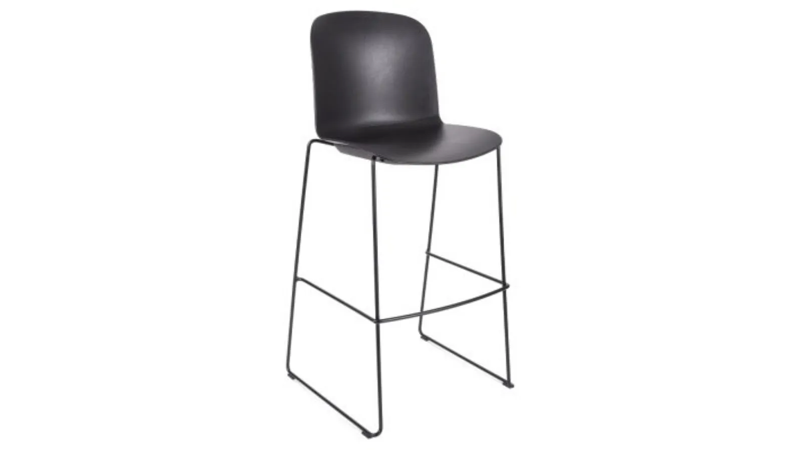 Sgabello Relief 4 Legs Kitchen Stool con scocca in polipropilene e base in tondino di acciaio di Infiniti