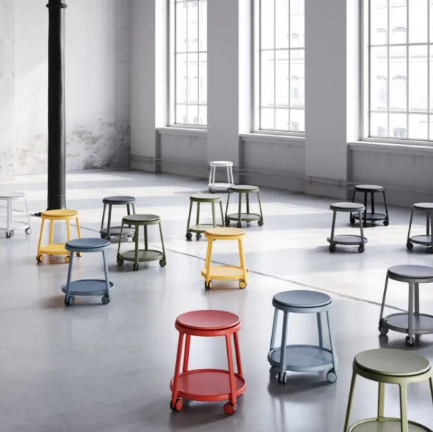 Sgabello Round&Roll Stool di Infiniti