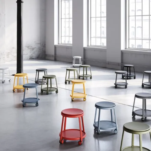 Sgabello Round&Roll Stool di Infiniti