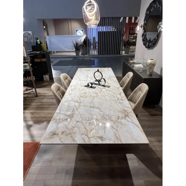 Tavolo allungabile in ceramica Axel di Ozzio