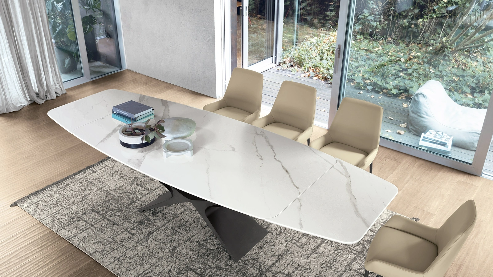 Tavolo con top in ceramica Baltik di Sedit