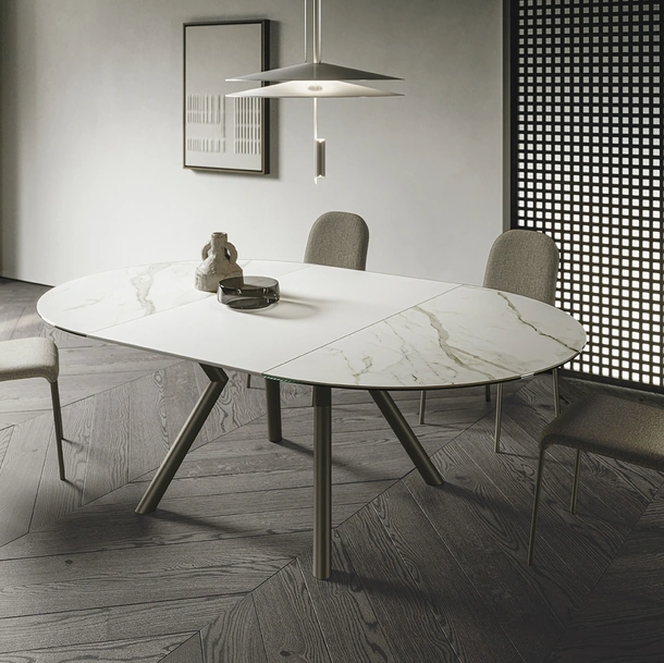 Tavolo rotondo allungabile Oliver di Sedit