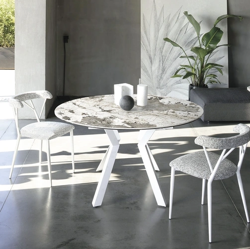 Tavolo in ceramica Zoe Round di Sedit