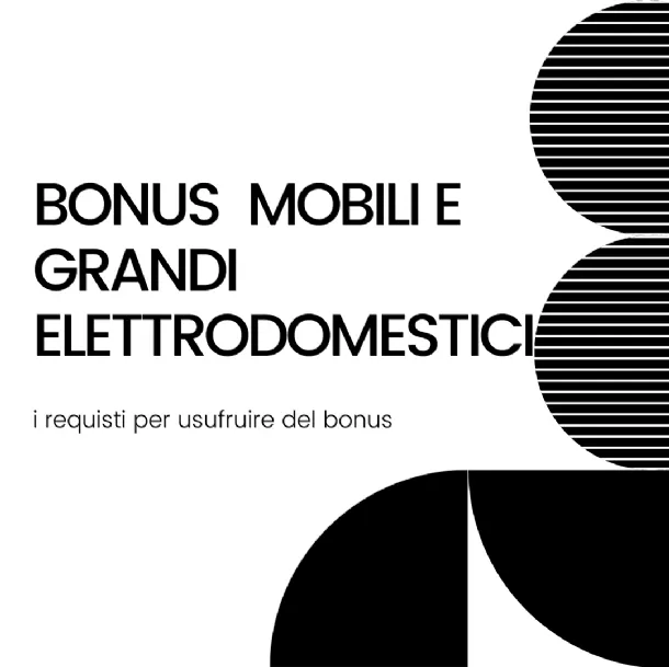 Bonus Mobili ed Elettrodomestici