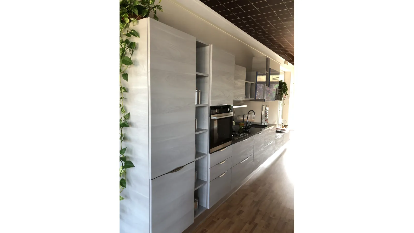 Cucina Arrex Lineare Cedro e Timo in offerta outlet